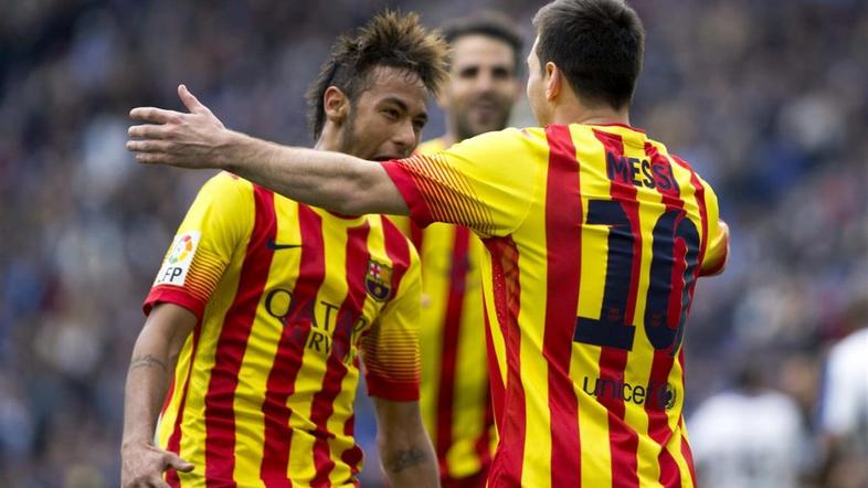 Messi Neymar Espanyol Barcelona derbi Liga BBVA Španija prvenstvo