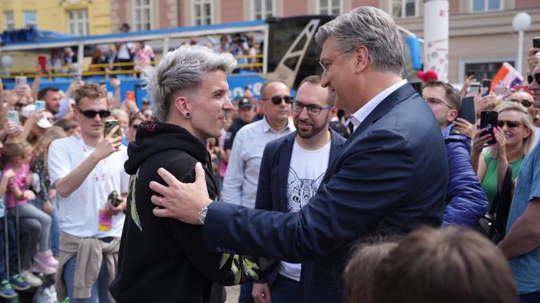 Andrej Plenković in Baby Lasagna