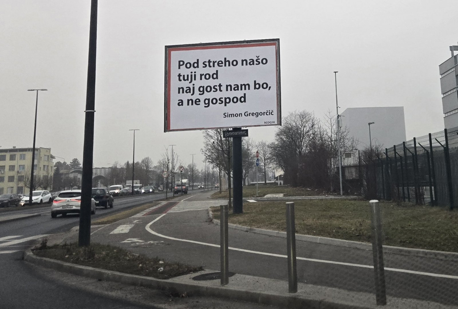 plakat z Gregorčičevim verzom | Avtor: Žurnal24 