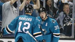 Logan Couture Patrick Marleau san jose sharks