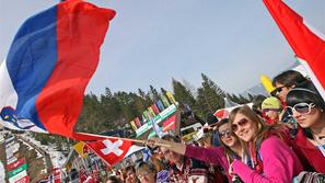 Planica poleti SP 2010 petek navijači