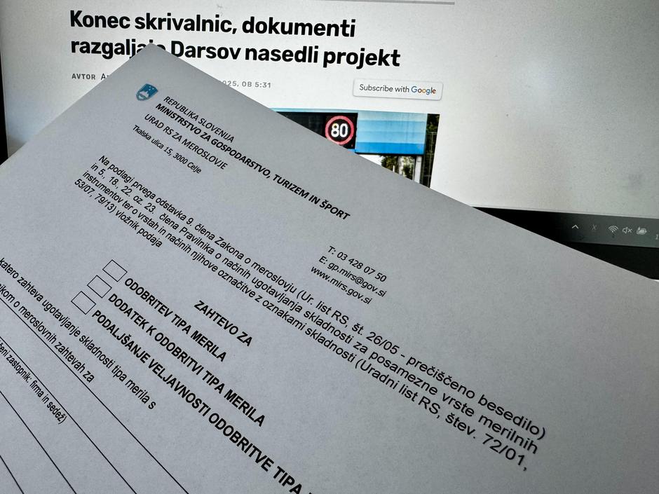 Vloga odobritev tipa merilnik | Avtor: A. L. 