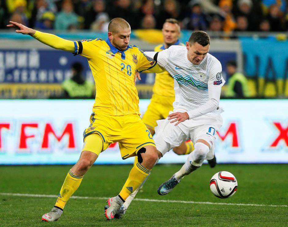 (Ukrajina - Slovenija) Novaković Euro 2016 kvalifikacije | Avtor: EPA