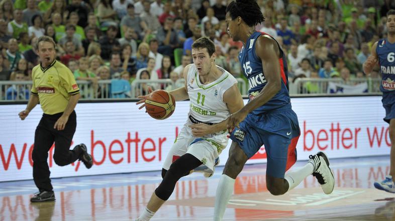 Goran Dragić Slovenija Francija Stožice košarka