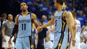 Mike Conley Courtney Lee Oklahoma City Thunder Memphis Grizzlies NBA končnica