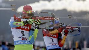 Jakov Fak biatlon zasledovanje Hochfilzen