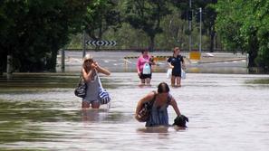 poplave, Avstralija, reševalci, narasle vode