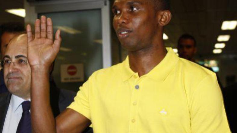 Samuel Eto'o je že v Milanu.
