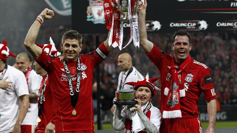 gerrard Carragher liverpool carling cup