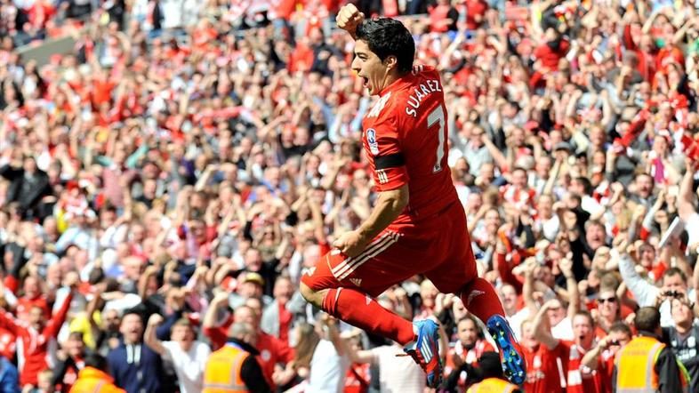 Suarez Liverpool Everton pokal FA polfinale London Wembley