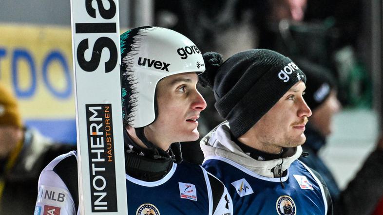 Domen Prevc in Anže Lanišek