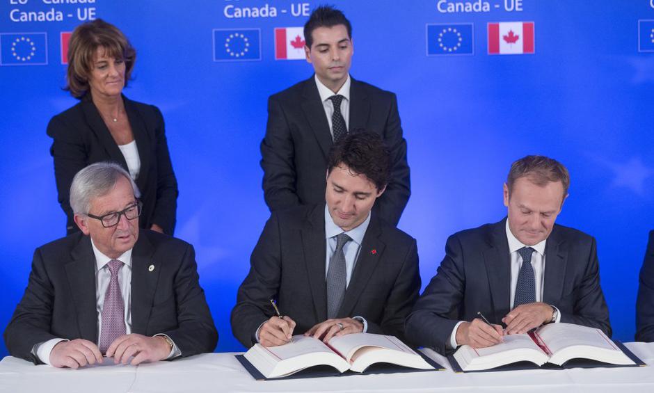 Podpis sporazuma Ceta | Avtor: EPA