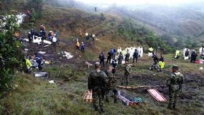 Chapecoense, letalska nesreča, razbitine