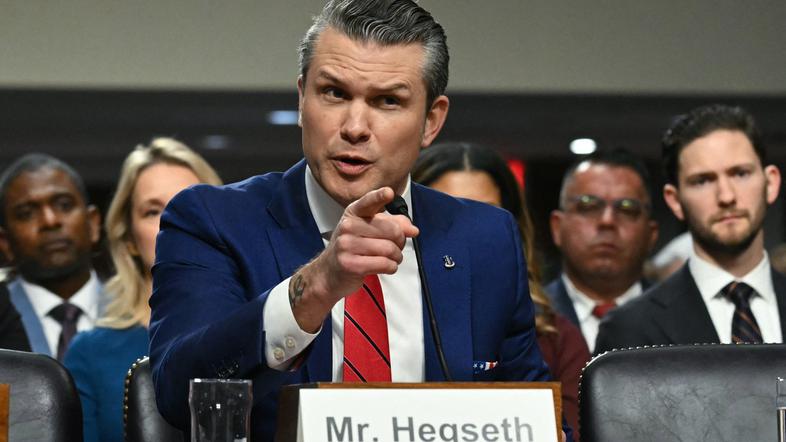 Pete Hegseth med zaslišanjem v senatu