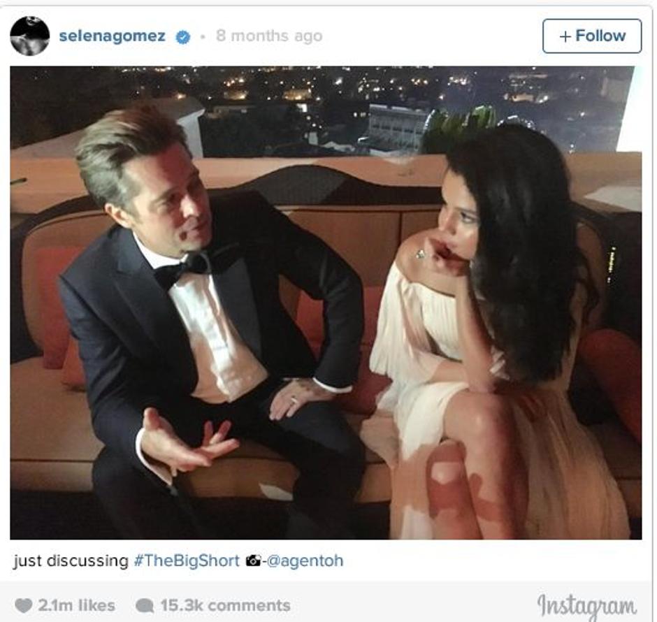 selena gomez, brad pitt | Avtor: Instagram