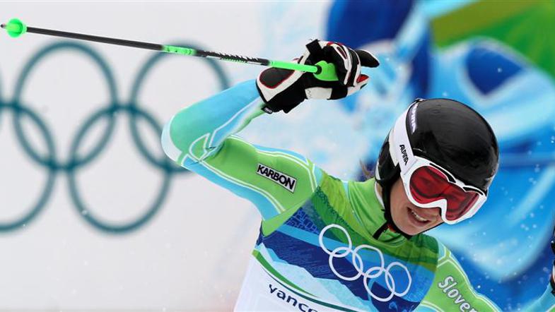olimpijske igre Vancouver veleslalom srebrna Tina Maze