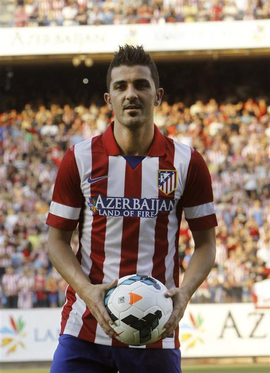 David Villa Atletico Madrid Barcelona Vicente Calderon stadion prestop prihod | Avtor: EPA