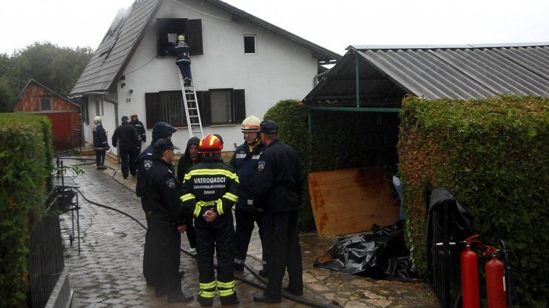 Prizorišče tragedije v Bjelovarju.