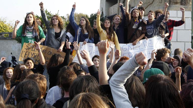 V Trstu je prišlo do podobnih protestov tudi na več višjih srednjih šolah z ital