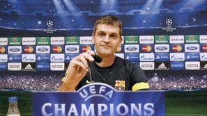 Vilanova mikrofon Barcelona Spartak Moskva novinarska konferenca Liga prvakov