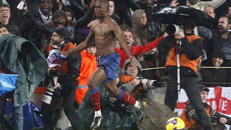 Samuel Eto'o se je odkupil za zapravljeno 11-metrovko in popeljal Barco do zmago