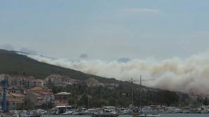 Požar na Hrvaškem.