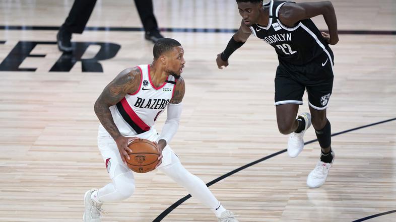 Damian Lillard Blazers Nets