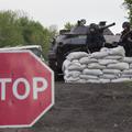 ukrajinska vojska kontrolna točka Slavjansk Ukrajina kriza