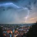 nevihta strela Ljubljana