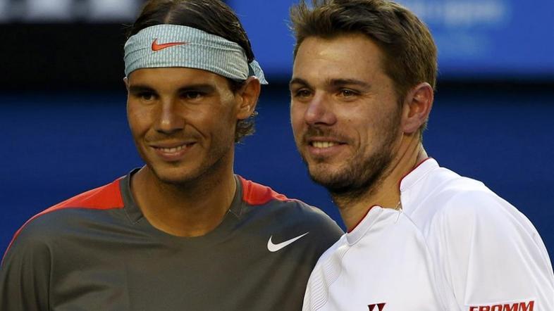 Nadal Wawrinka finale OP Avstralije grand slam Melbourne pozdrav začetek tekme