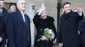 Tadić, Kosorjeva in Pahor (Foto: Nik Rovan)