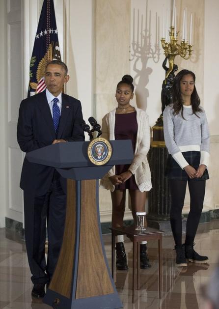 Malia in Sasha Obama