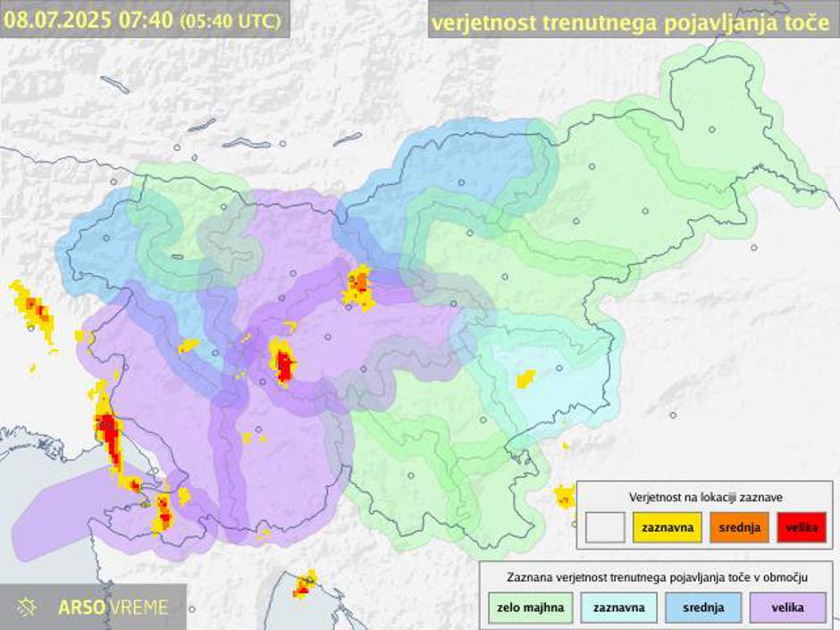 Opozorilo pred točo | Avtor: Arso