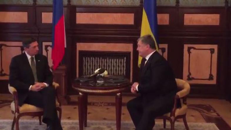 Borut Pahor Peter Porošenko