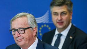 Andrej Plenković Jean Claude Juncker