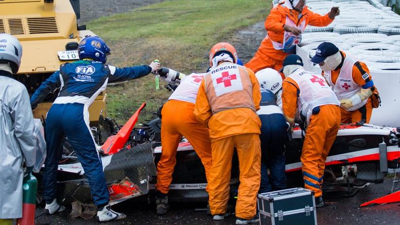 Jules Bianchi, nesreča, Suzuka