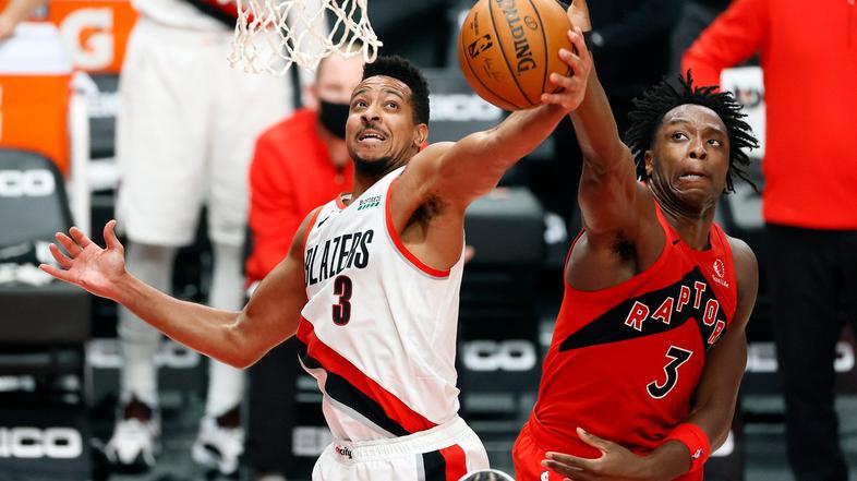 CJ McCollum Blazers Raptors