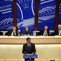Premier Pahor med govorom pred Parlamentarno skupščino Sveta Evrope.