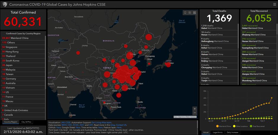 zemljevid koronavirus | Avtor: Profimedia