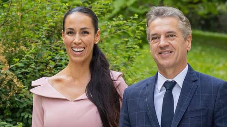 Robert Golob in Tina Gaber