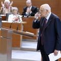 Giorgio Napolitano v državnem z zboru.