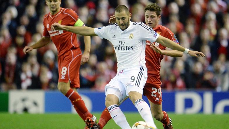 Karim Benzema Liverpool Real Madrid 