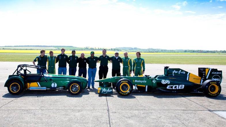 Malezijski Lotus in Caterhamov model seven odslej pod isto streho. (Foto: Team L