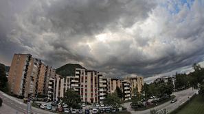 Tako je bilo okoli 20. ure na Gorenjskem. (Foto: Luka Rener)