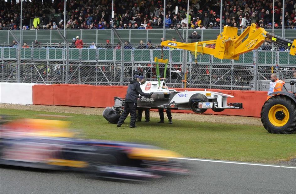 trening silverstone 2011 kobajaši sauber