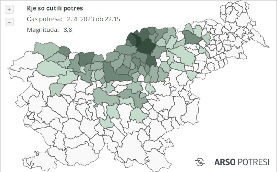 potres Celovec | Avtor: ARSO