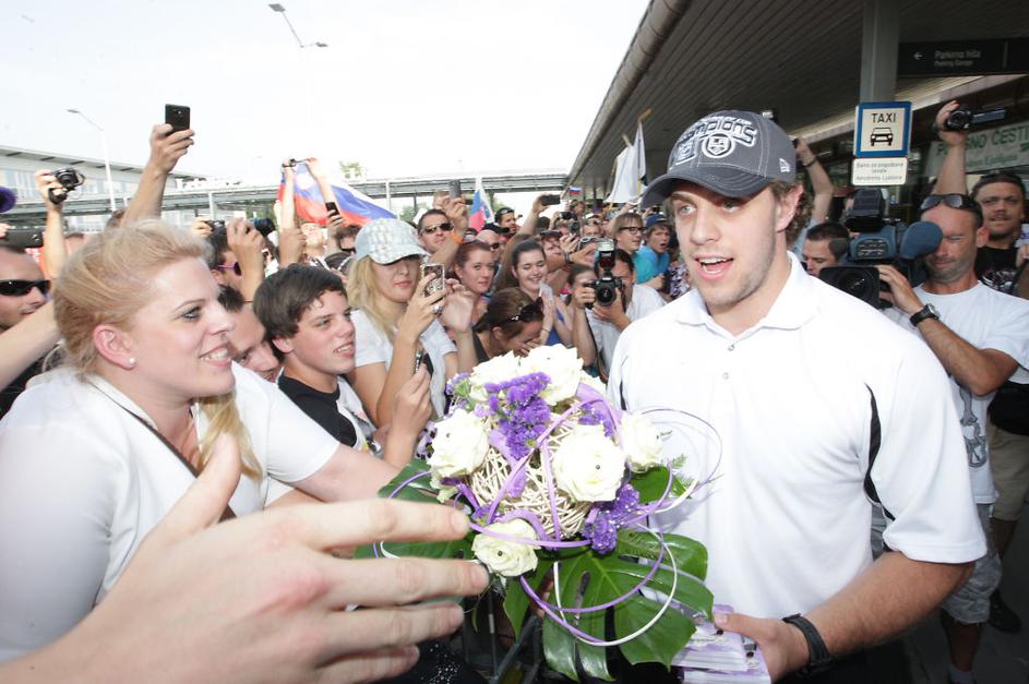 Anže Kopitar prihod povratek Brnik