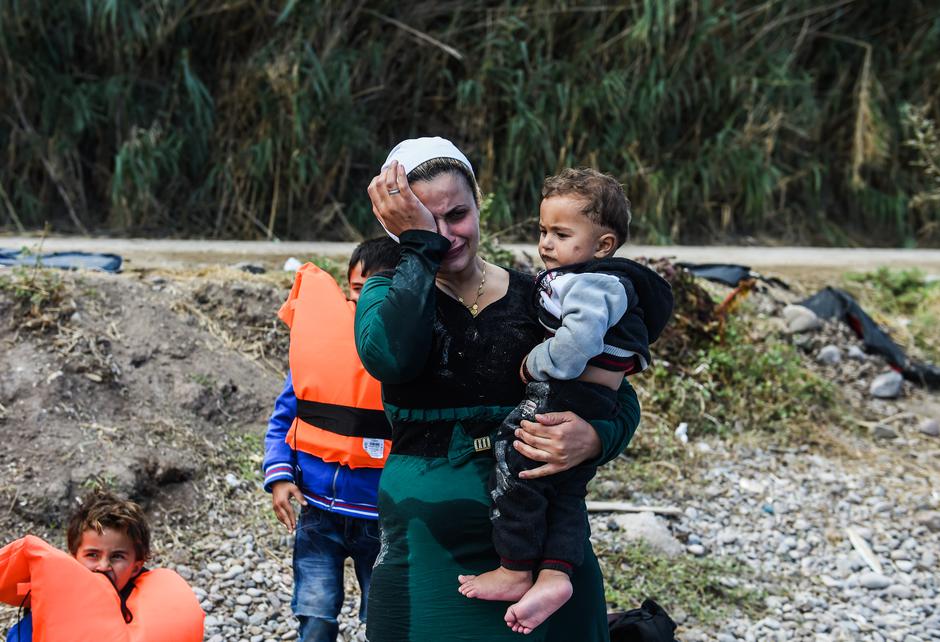 Lezbos, begunci | Avtor: Epa