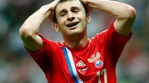 Dzagoev Rusija Grčija Varšava Euro 2012