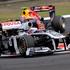 Rubens Barrichello (Williams) in Mark Webber (Red Bull)